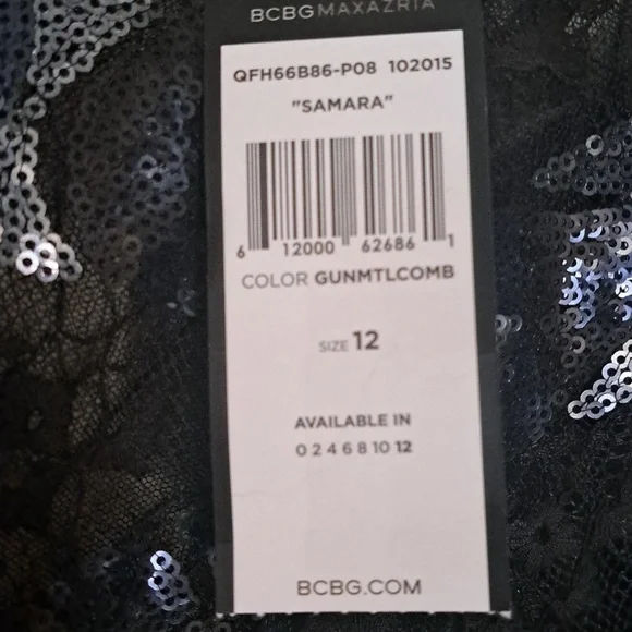 BCBGMAXAZRIA 'Samara' Sequin Lace Sheath Dress 12 - Picture 7 of 13